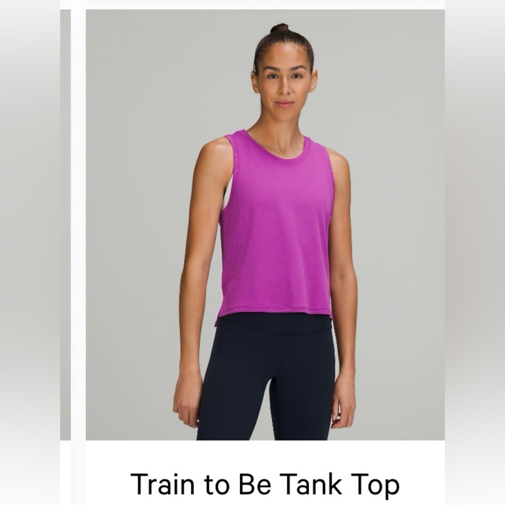 Lululemon Train to Be Tank Top
Vivid Plum/Vivid Plum